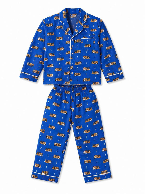 Beagle Print Night Suit - Little Ivory Store