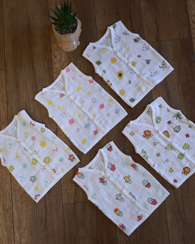 Muslin Essentials-Button Down Zablas- Pack of 3