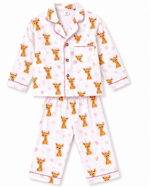 Giraffe Print Night Suit - Little Ivory Store