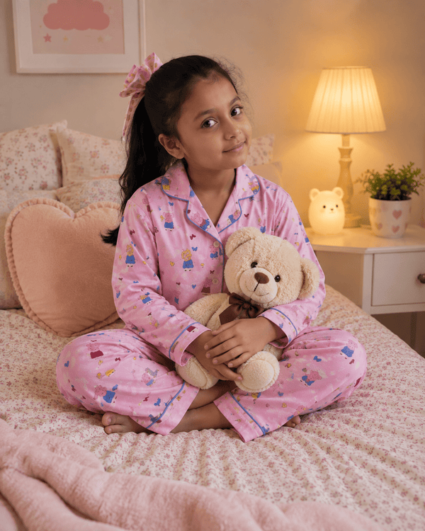 Peppa Pig Print Night Suit - Little Ivory Store